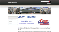 Desktop Screenshot of grothlumber.com