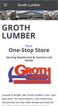 Mobile Screenshot of grothlumber.com