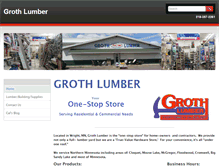 Tablet Screenshot of grothlumber.com
